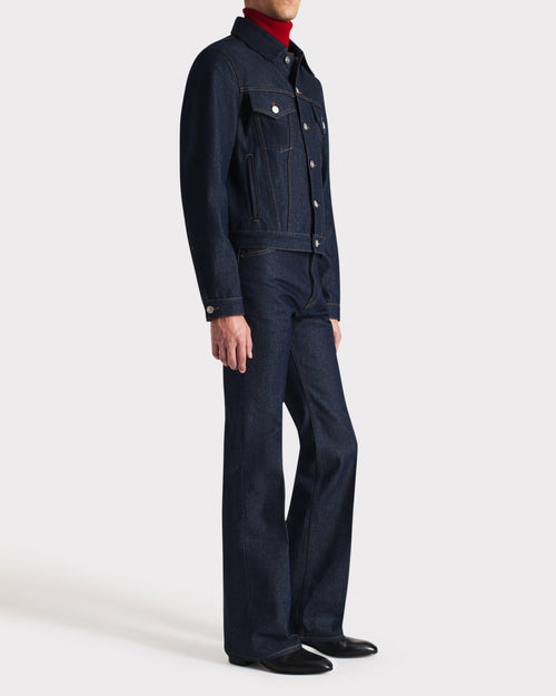 VESTE TRUCKER EN DENIM DE COTON - INDIGO - Husbands Paris - 6