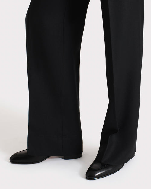DOUBLE-BREASTED SUIT IN WOOL TWILL – BLACK - Husbands Paris - 4