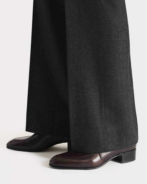 PENNY LOAFERS IN ANILINE KIDSKIN – DARK BROWN - Husbands Paris - 3