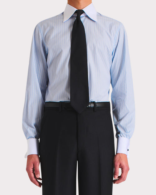 CRAVATE EN SOIE SABLE - NOIRE - Husbands Paris - 3