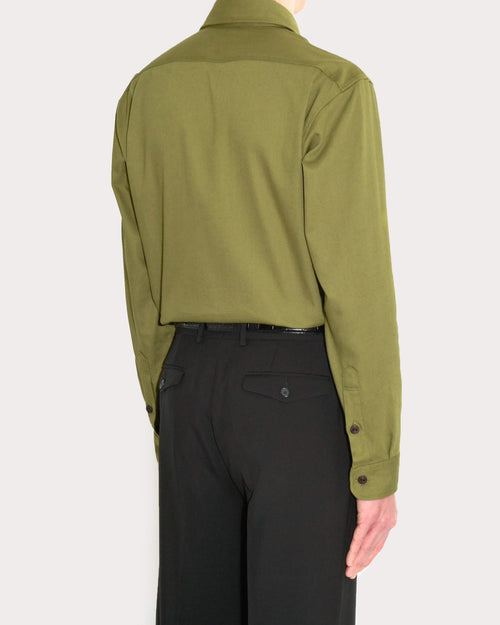 CHEMISE BOY SCOUT EN SERGÉ DE COTON - KAKI - Husbands Paris - 4