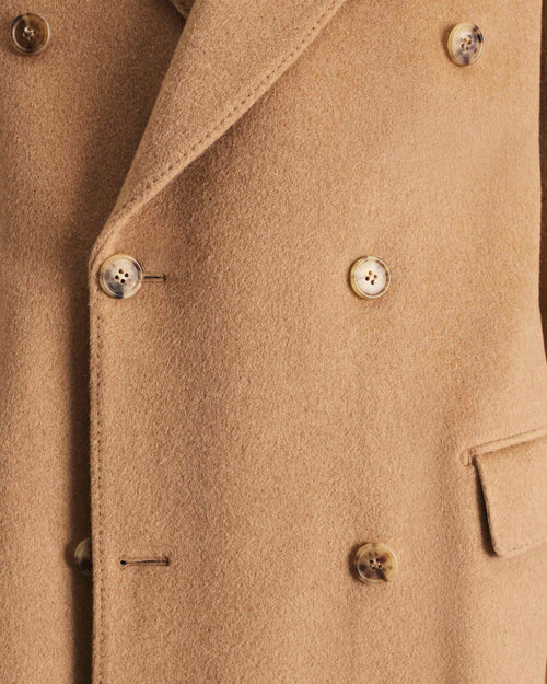 MANTEAU CROISÉ EN POIL DE CHAMEAU - CAMEL - Husbands Paris - 4
