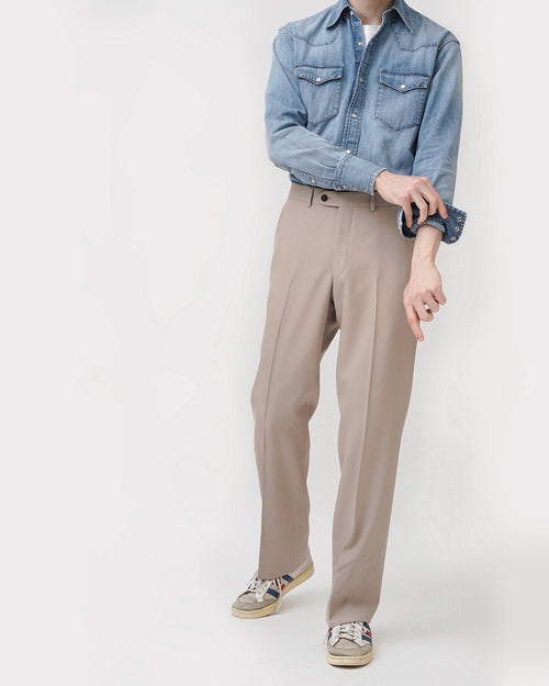 WESTERN SHIRT IN SELVEDGE COTTON DENIM - BLUE STONE WASHED - Husbands Paris - 6