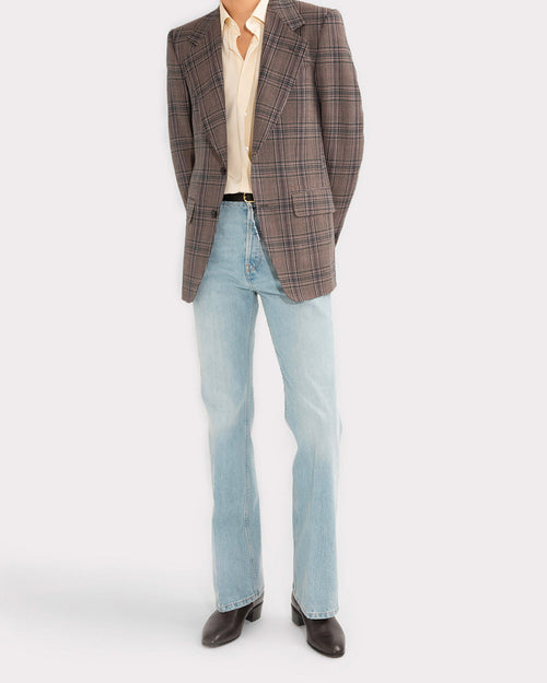 CLASSIC COLLAR SHIRT IN SILK CREPE – BUTTER - Husbands Paris - 6
