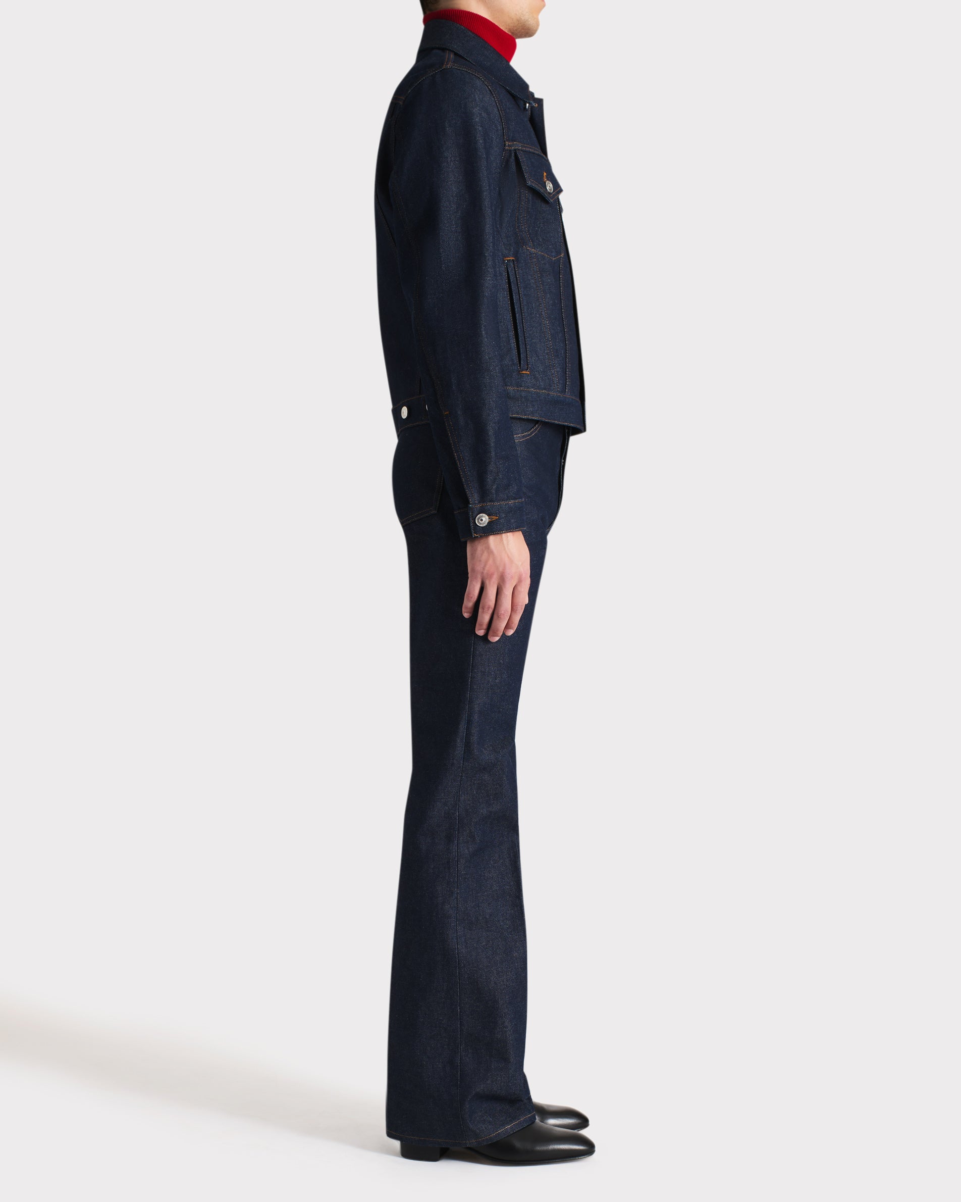 TRUCKER JACKET IN COTTON DENIM – INDIGO| HUSBANDS | Husbands Paris