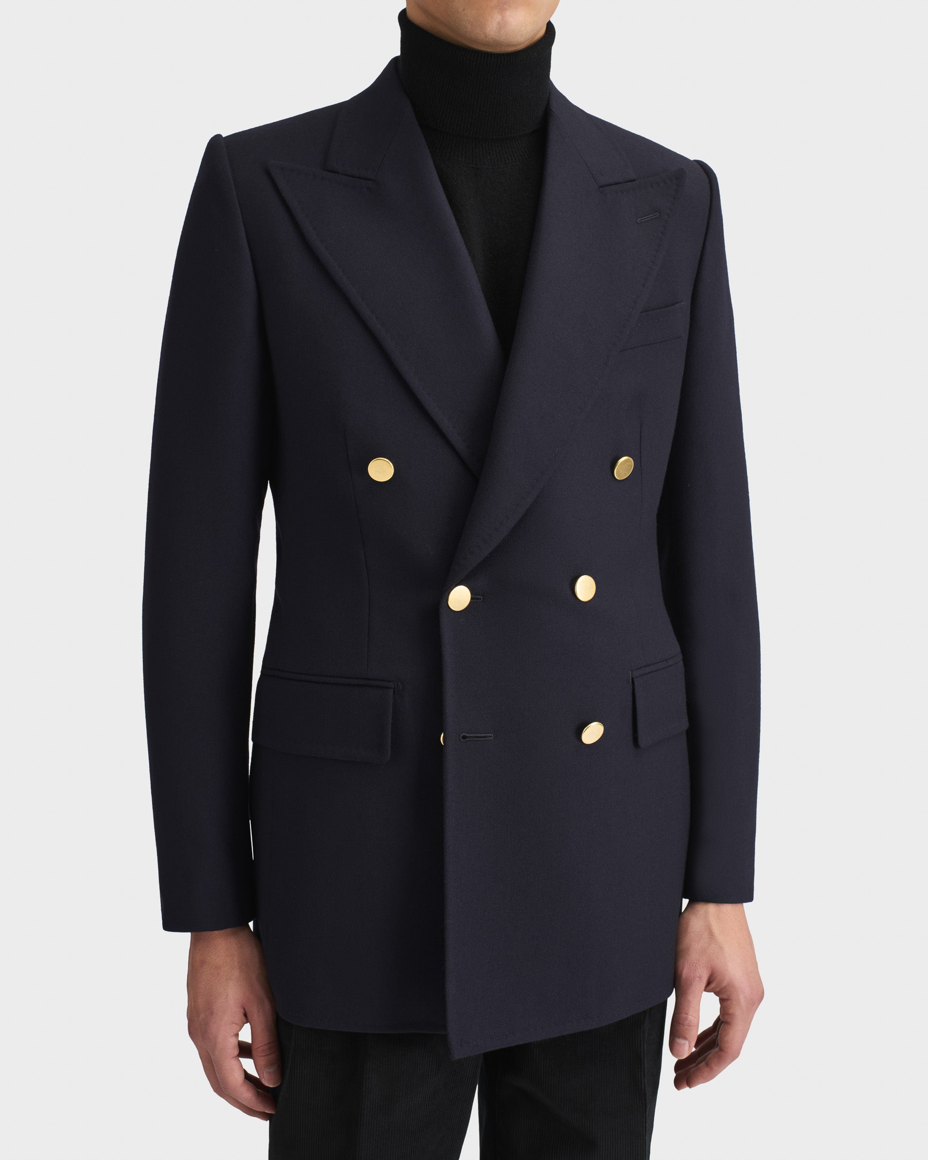 Husbands Paris ブラック　ダブルブレストジャケット READY-TO-WEAR - DOUBLE-BREASTED JACKETS | Husbands Paris