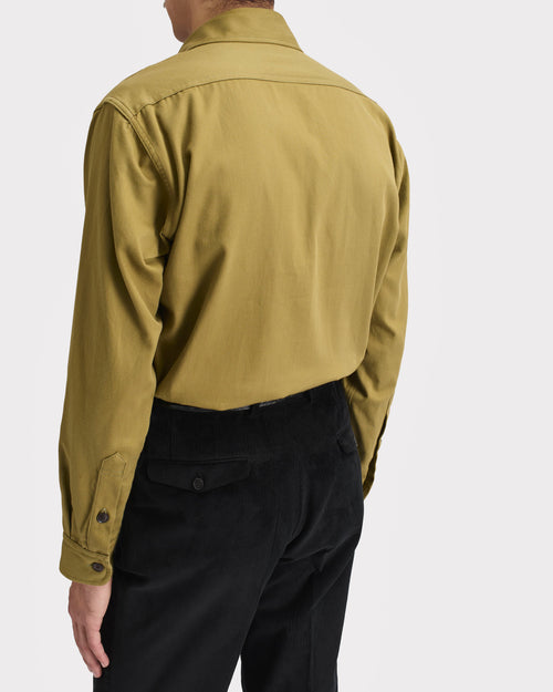 CHEMISE BOY SCOUT EN SERGÉ DE COTON - KAKI - Husbands Paris - 5