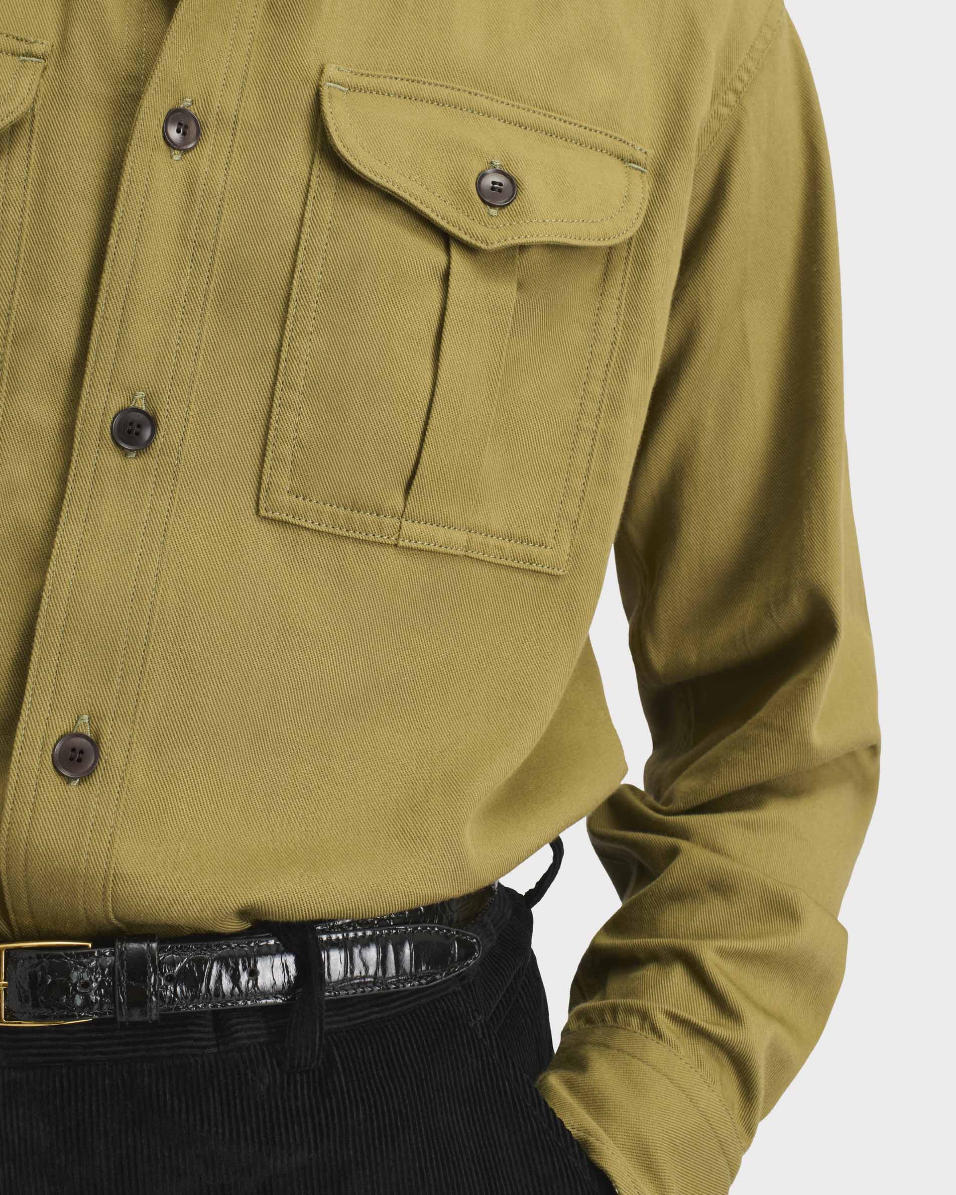 BOY SCOUT SHIRT IN TWILL - KHAKI | Husbands Paris