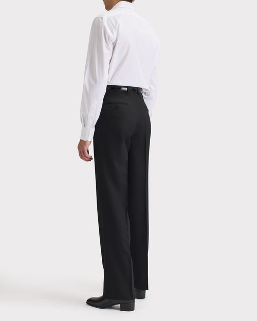 CHEMISE COL CLASSIQUE EN COTON POPELINE - BLANCHE - Husbands Paris - 5