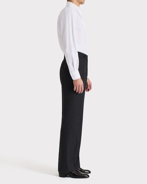 WIDE COLLAR SHIRT IN COTTON POPLIN – WHITE - Husbands Paris - 3