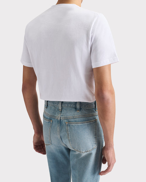 T-SHIRT EN JERSEY DE COTON - BLANC - Husbands Paris - 3