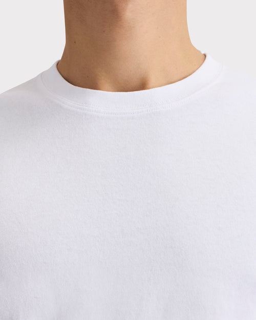 T-SHIRT EN JERSEY DE COTON - BLANC - Husbands Paris - 2