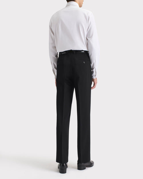 CHEMISE COL LARGE EN COTON ROYAL OXFORD - BLANCHE - Husbands Paris - 5