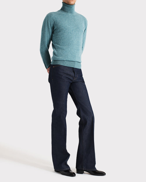 TURTLENECK SWEATER IN CASHMERE – JADE - Husbands Paris - 4