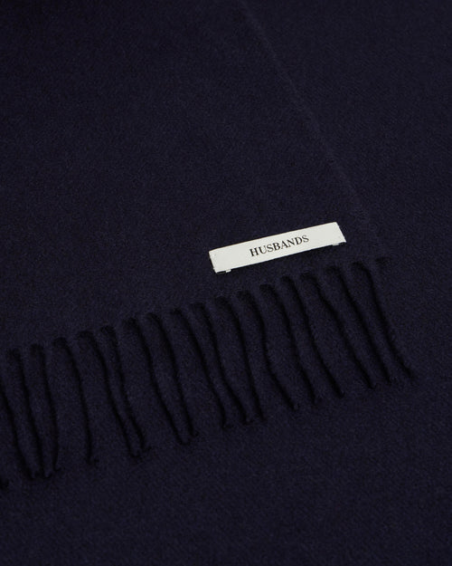 ÉCHARPE EN CACHEMIRE - BLEU MARINE - Husbands - 1