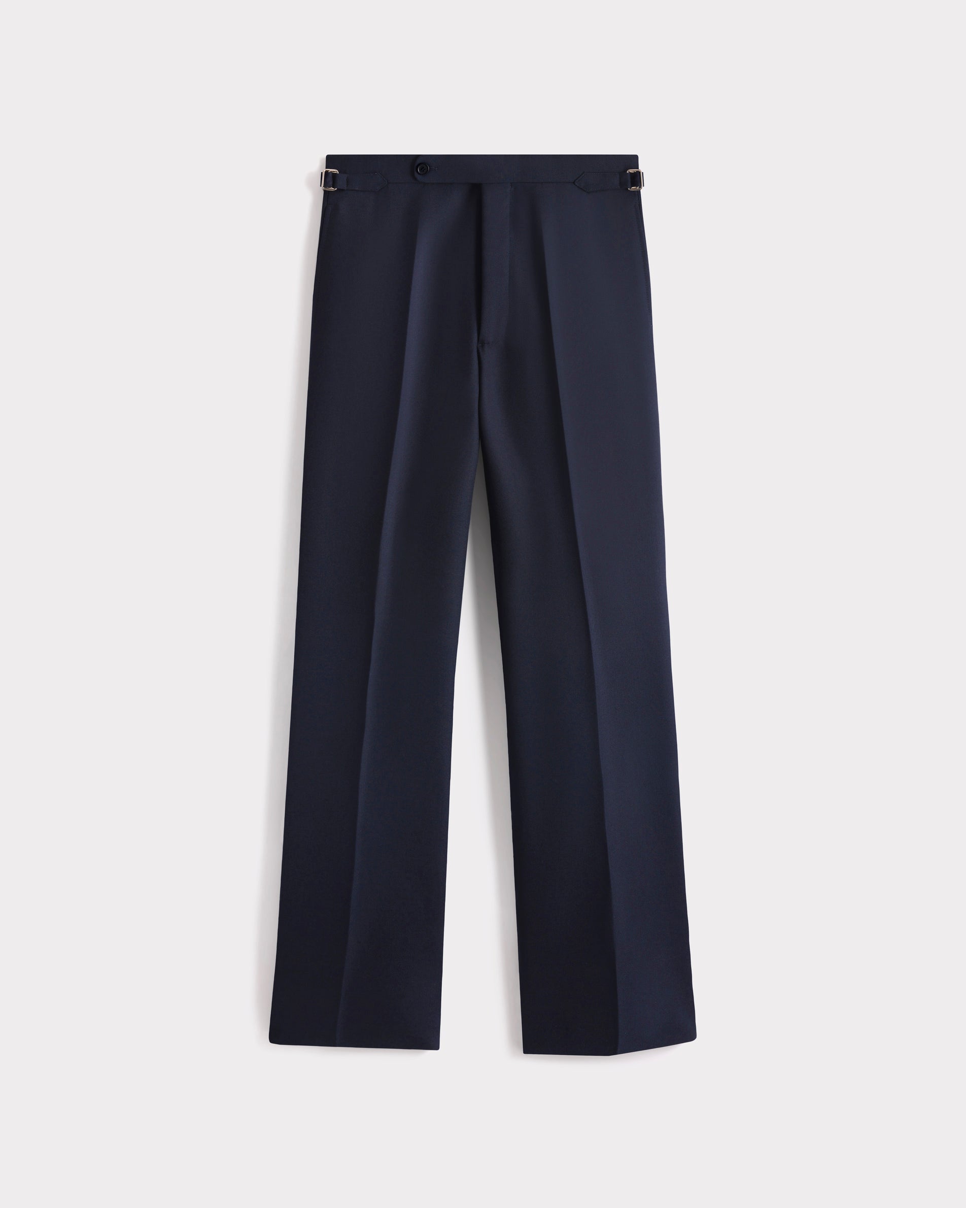 DOUBLE-BREASTED SUIT IN WOOL FRESCO - NAVY | Husbands