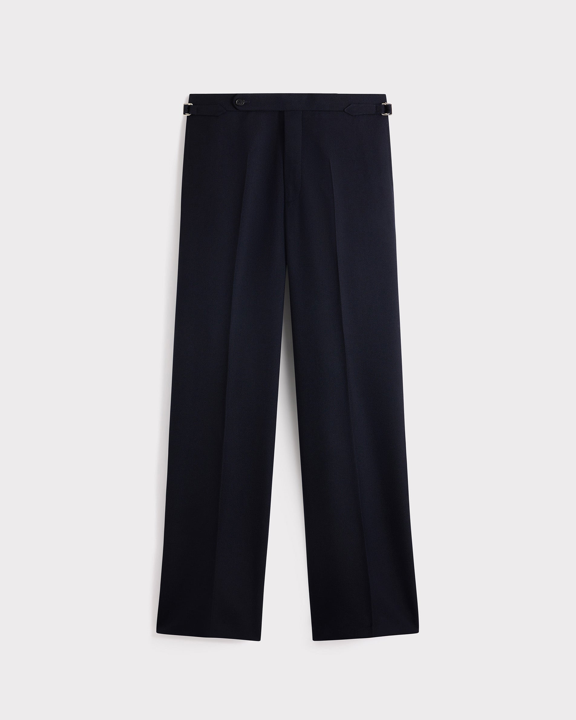 SINGLE-BREASTED HOPSACK SUIT - MIDNIGHT BLUE | Husbands Paris
