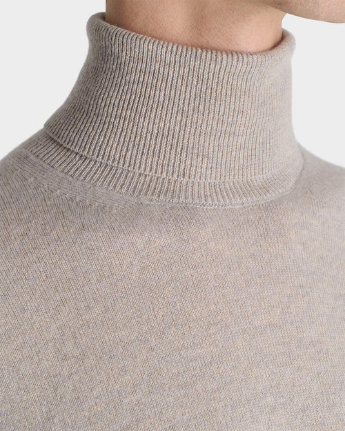 TURTLENECK SWEATER IN CASHMERE - DOVE GREY - Husbands Paris - 2
