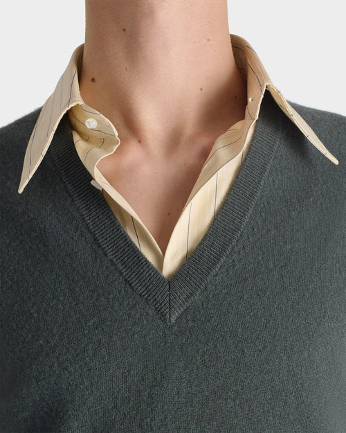 PULL COL V EN LAINE D