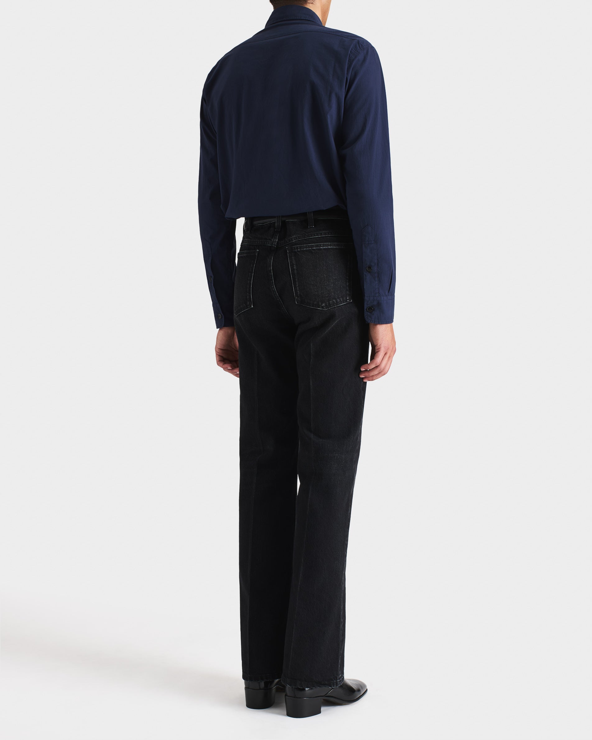 BOY SCOUT SHIRT IN POPLIN - DARK COBALT BLUE | Husbands Paris