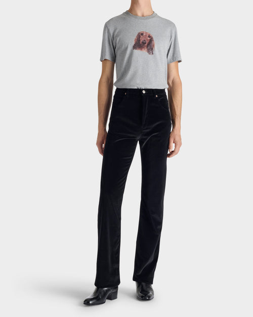 T-SHIRT GRAPHIQUE EN JERSEY DE COTON - GRIS CHINÉ - Husbands Paris - 4