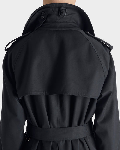TRENCH-COAT EN GABARDINE DE POLYCOTON - BLEU MARINE - Husbands - 6