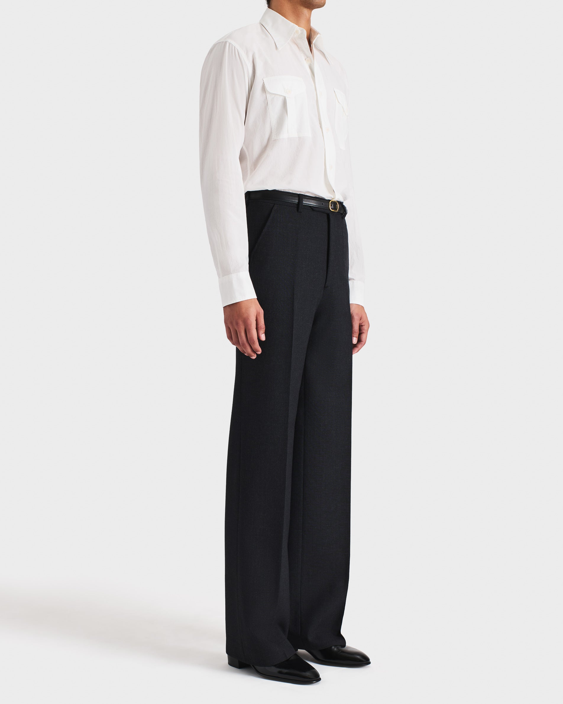 BOY SCOUT SHIRT IN POPLIN - OFF WHITE | Husbands Paris