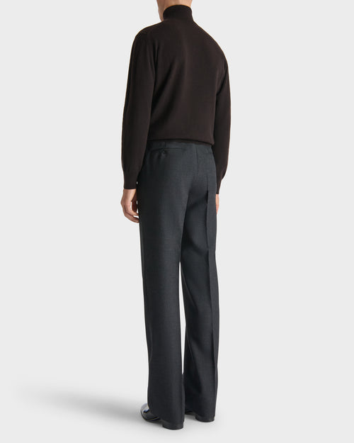 TURTLENECK SWEATER IN CASHMERE - DARK CHOCOLATE - Husbands Paris - 5