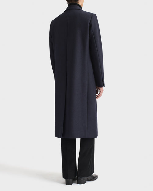 MANTEAU CROISÉ EN SERGÉ - BLEU MARINE - Husbands Paris - 6