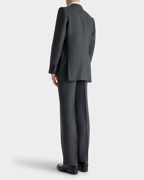 COSTUME DROIT EN FRESCO DE LAINE - GRIS - Husbands Paris - 6