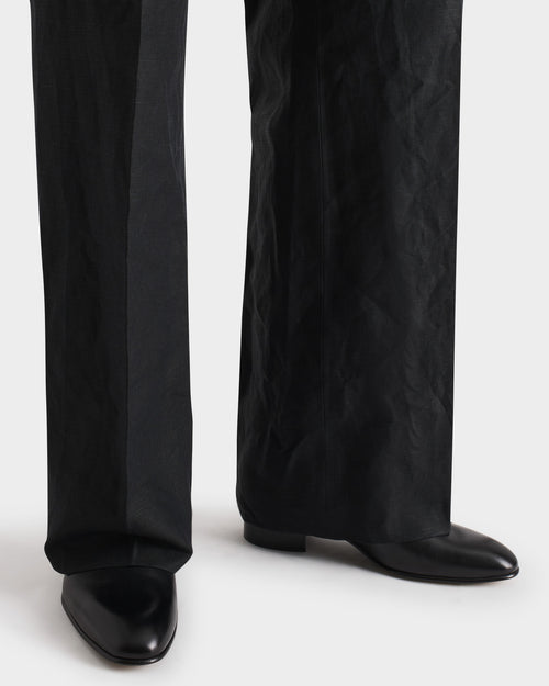 COSTUME DROIT EN LIN - NOIR - Husbands Paris - 6