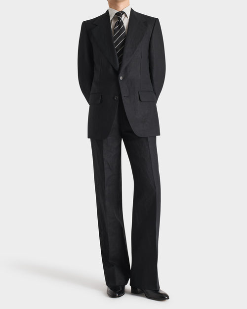 COSTUME DROIT EN LIN - NOIR - Husbands Paris - 7