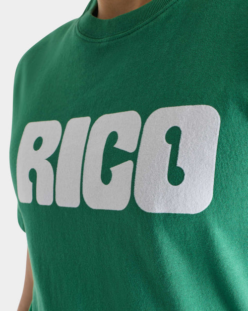 T-SHIRT GRAPHIQUE EN JERSEY DE COTON - VERT ET BLANC - Husbands Paris - 2