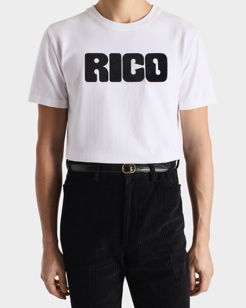 T-SHIRT GRAPHIQUE EN JERSEY DE COTON - BLANC ET NOIR - Husbands Paris - 1