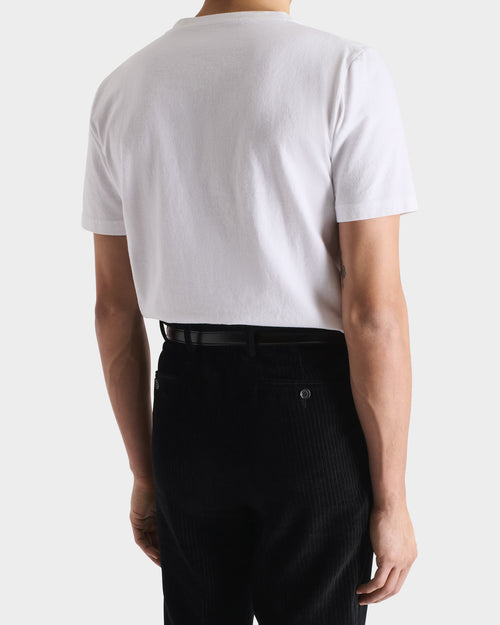 T-SHIRT GRAPHIQUE EN JERSEY DE COTON - BLANC ET NOIR - Husbands Paris - 3