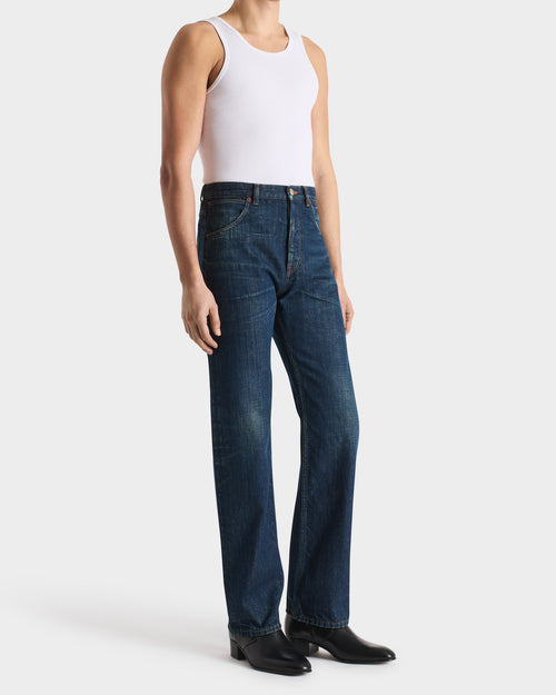 DÉBARDEUR EN COTON PEIGNÉ - BLANC - Husbands Paris - 4