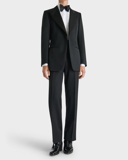 NŒUD PAPILLON EN SATIN DE SOIE - NOIR - Husbands - 3
