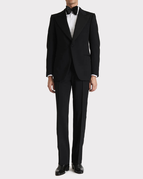 BOW TIE IN SILK SATIN - BLACK - Husbands Paris - 3