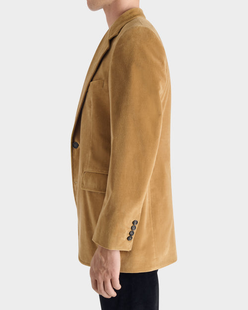 VESTE DROITE EN VELOURS DE COTON - MOUTARDE - Husbands Paris - 6