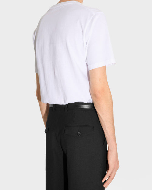 T-SHIRT IN COTTON JERSEY - WHITE - Husbands Paris - 3