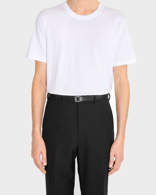 T-SHIRT IN COTTON JERSEY - WHITE - Husbands Paris - 1