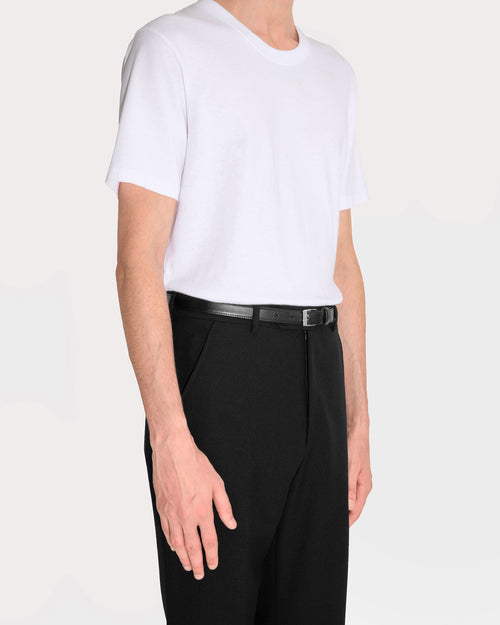 T-SHIRT IN COTTON JERSEY - WHITE - Husbands Paris - 2