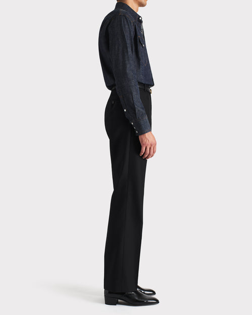 CHEMISE WESTERN EN DENIM DE COTON SELVEDGE - BRUT - Husbands Paris - 3