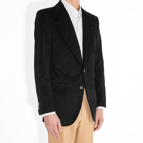 VESTE DROITE EN VELOURS CÔTELÉ - NOIRE - Husbands Paris - 5
