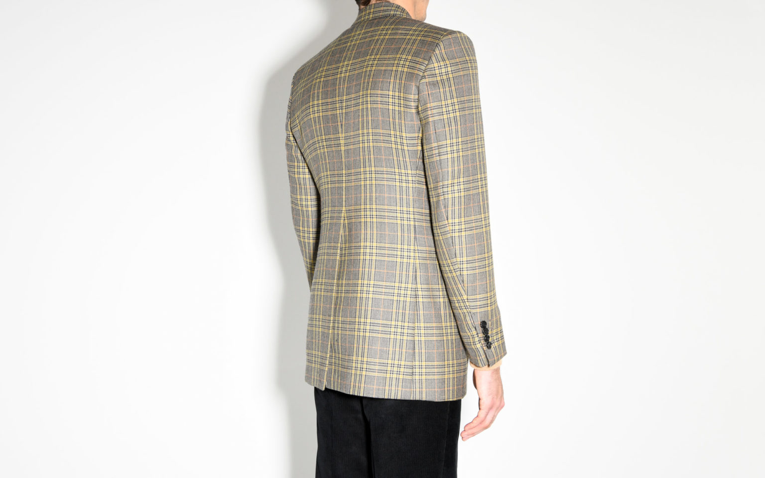 single-breasted jacket in tweed - tartan eccles check | husbands