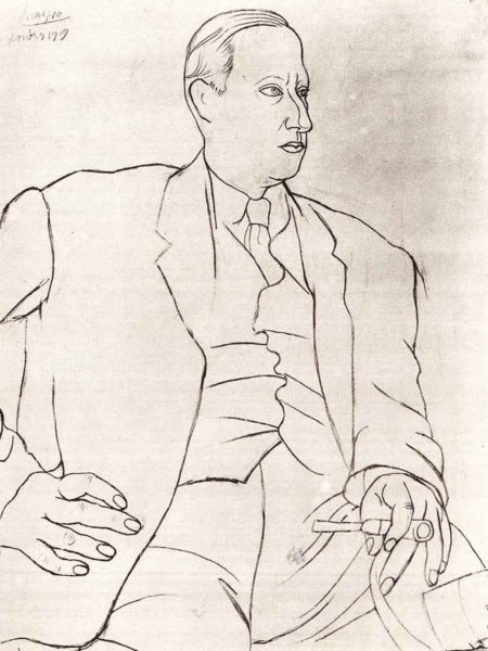 Pablo Picasso Portrait Andre Derain 1919