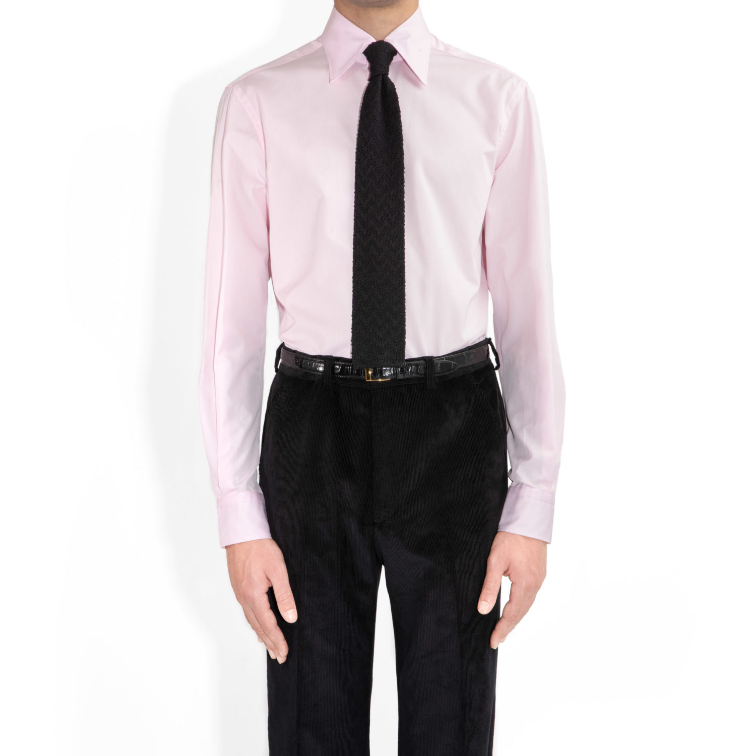 WIDE COLLAR SHIRT IN POPLIN SHIRT - PINK