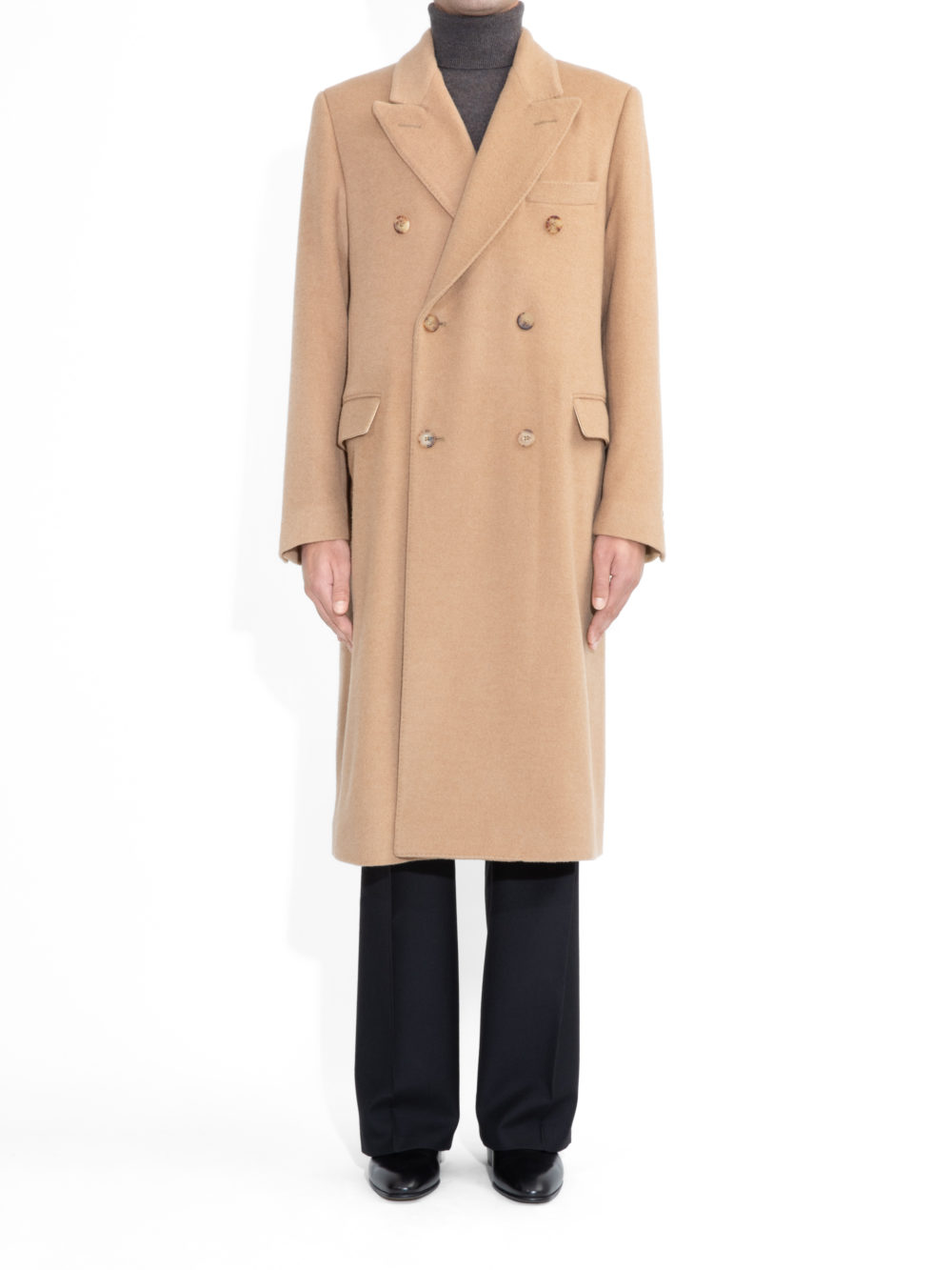 MANTEAU CROISÉ EN POIL DE CHAMEAU - CAMEL1
