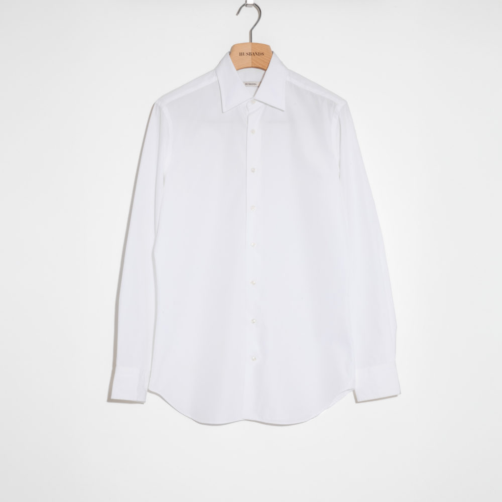 CHEMISE COL CLASSIQUE EN POPELINE - BLANCHE_1