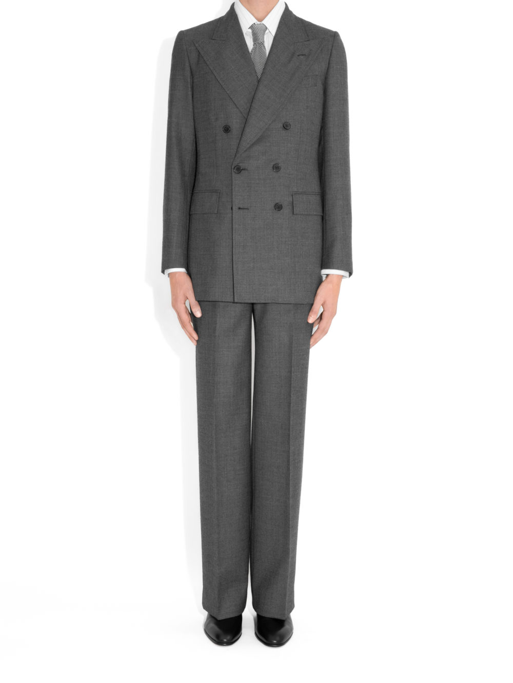 COSTUME CROISÉ EN SHARKSKIN - GRIS_1